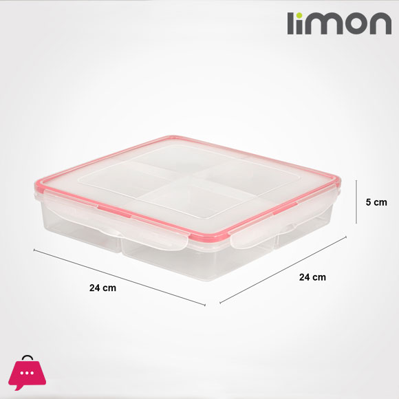 Limon 4 Section Tray 330ml x 4 Partition