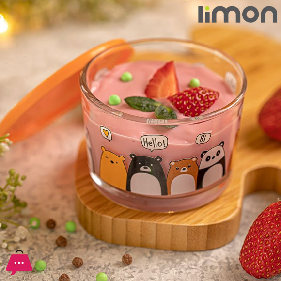 Limon Glass Container With Lid 190ml