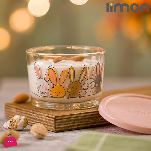 Limon Glass Container With Lid 190ml