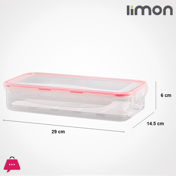 Limon Rectangle Food Container 1.8 Ltr