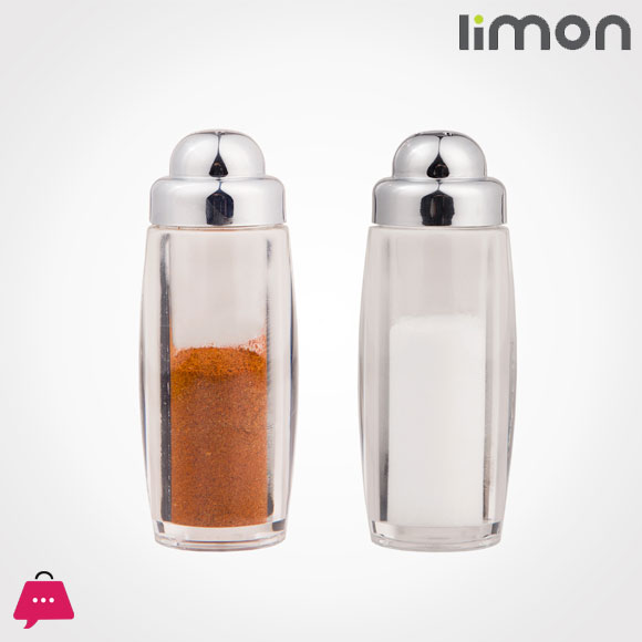 Limon Salt Shaker with Chrom Lid 2 Pieces