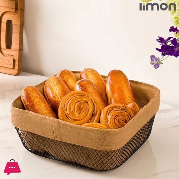 Limon Square Metal Fruit Basket