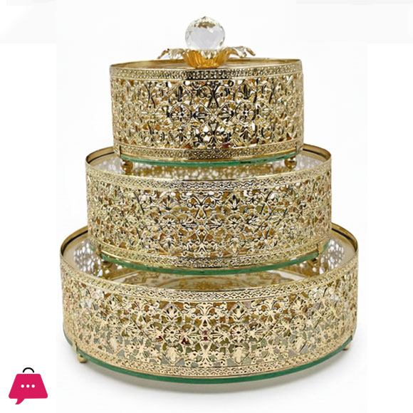 Luxury 3-Piece Golden Bonbonniere Set