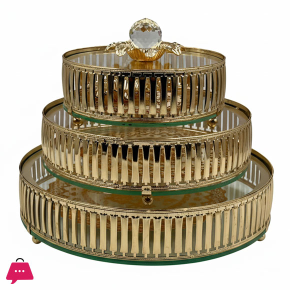 Luxury 3-Piece Golden Bonbonniere Set