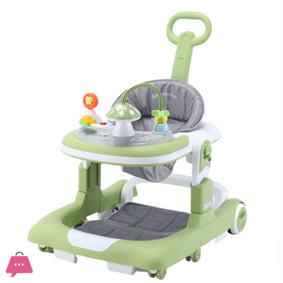 Multifunctional Mushroom Baby Walker With Push Bar MY-816