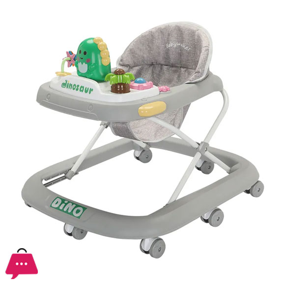 New Baby Walker with Music Light One Key Fold