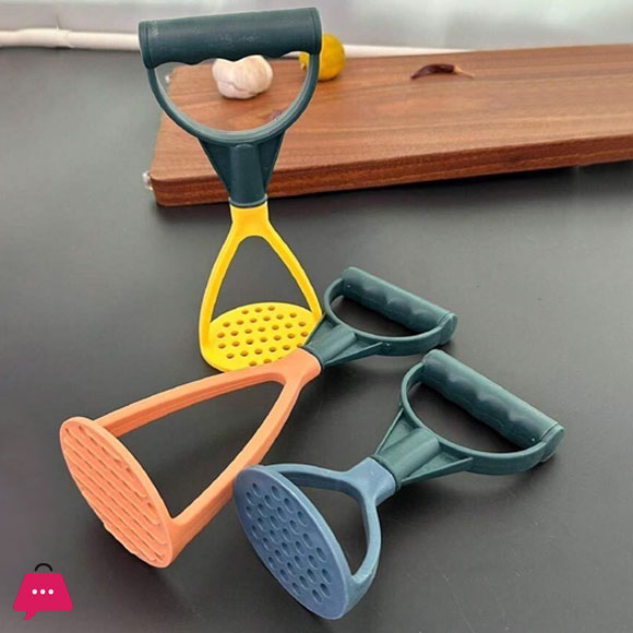 Potato Masher Plastic Manual Kitchen Tools Multicolor