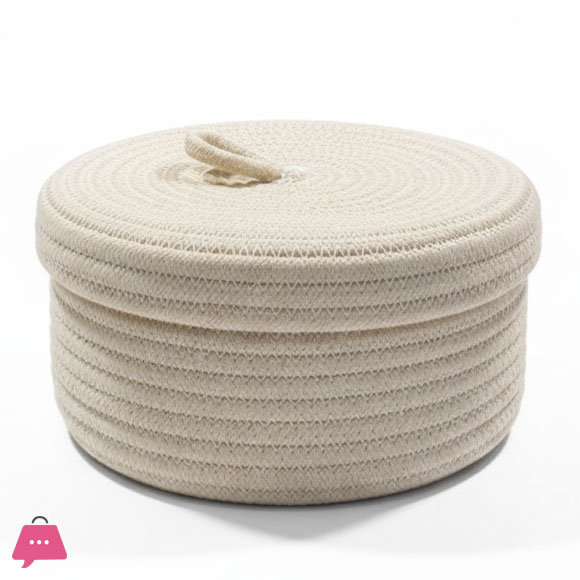 Roti Storage Woven Basket with Lid