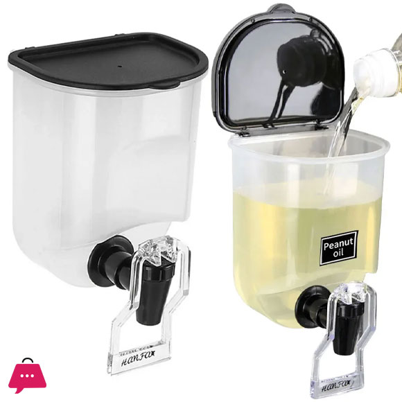 Self-adhesive Wall-Mounted Oil Dispenser - 800ml