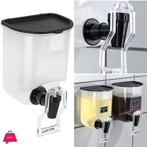 Self-adhesive Wall-Mounted Oil Dispenser - 800ml