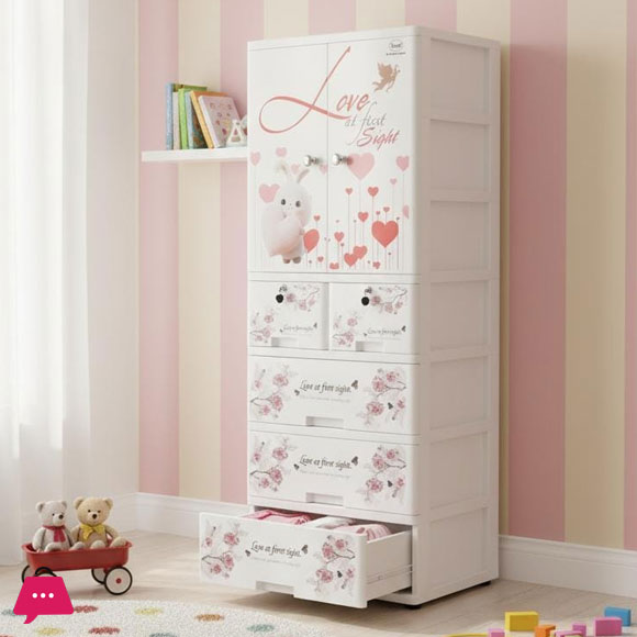 Sonati Love At First Sight Drawer – Toy Almari Hanging Portion Cupboard Decorative Style – Almari Cabinet Portable With Drawer