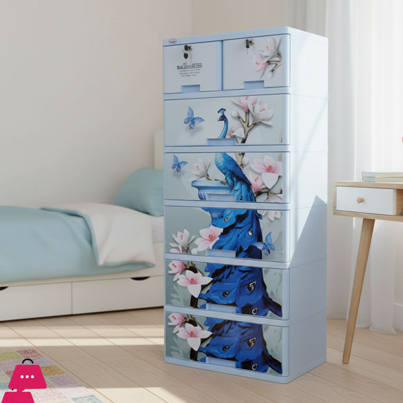 Sonati Peacock Wardrobe Drawer 5+2