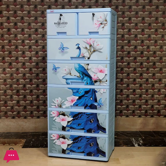 Sonati Peacock Wardrobe Drawer 5+2