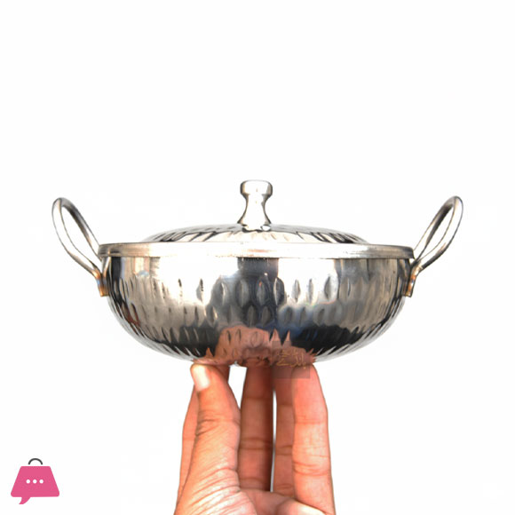 Steel Karahi Stainless Steel Serving Karahi