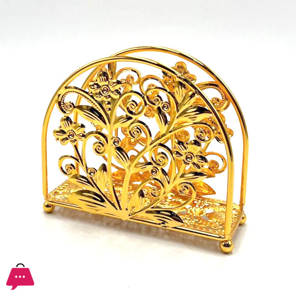 Table Napkin Holder Hollow Carved Luxury Tissue Holder