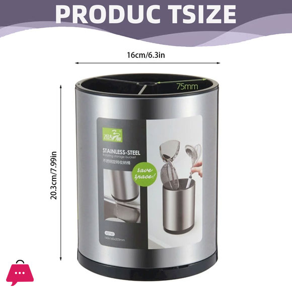 Tableware Cutlery Stainless Kitchen Utensil Holder Kitchen Utensil Organizer Countertop