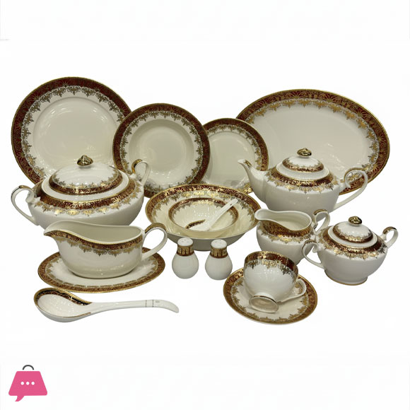 Yamasen Japan Dinner Set of 75 Pieces - 8-Person Serving 103 Pieces - 12-Person Serving