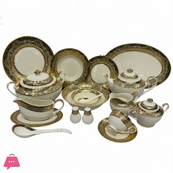 Yamasen Japan Dinner Set of 75 Pieces - 8-Person Serving 103 Pieces - 12-Person Serving