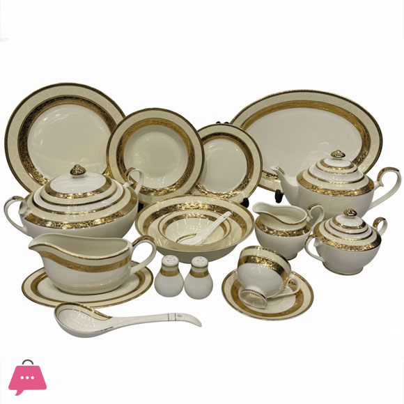 Yamasen Japan Dinner Set of 75 Pieces - 8-Person Serving 103 Pieces - 12-Person Serving