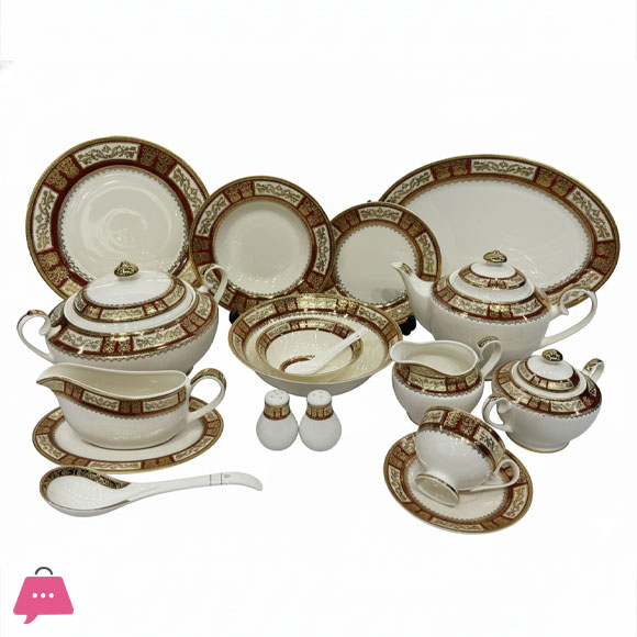 Yamasen Japan Dinner Set of 75 Pieces - 8-Person Serving 103 Pieces - 12-Person Serving