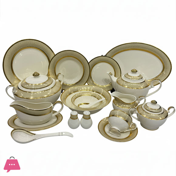 Yamasen Japan Dinner Set of 75 Pieces - 8-Person Serving 103 Pieces - 12-Person Serving