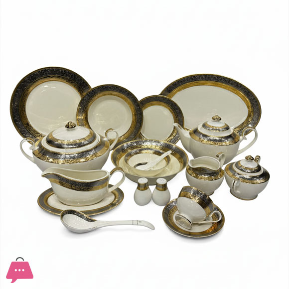 Yamasen Japan Dinner Set of 75 Pieces - 8-Person Serving 103 Pieces - 12-Person Serving