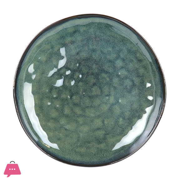 12 Piece Stoneware Dinnerware Set (Green)