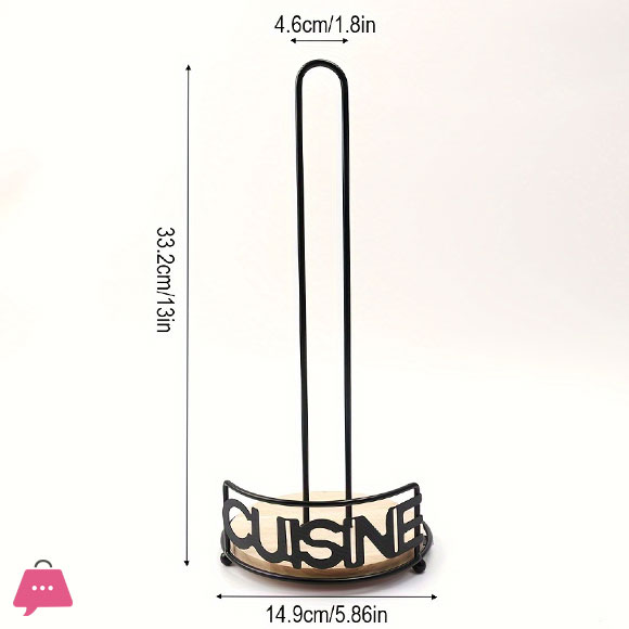 1pc European-Style Vertical Metal Tissue Holder Iron Paper Roll Rack