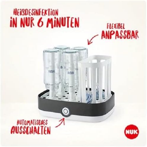 NUK Vario Express Steam Steriliser with Free NUK First Choice Plus Baby Bottle