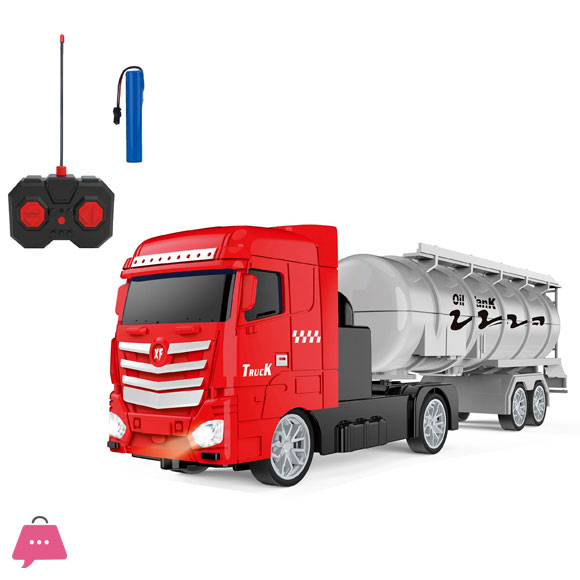 4WD Remote Control Oil Truck Toy With Light Rc Petrol Truck Toy for Kid