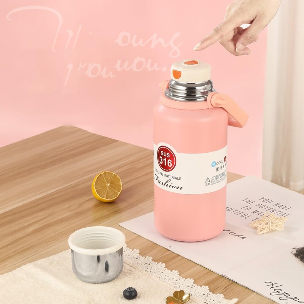 Stainless Steel Tumblers 316 Stainless Steel Vacuum Bottle with Handle 1000ml