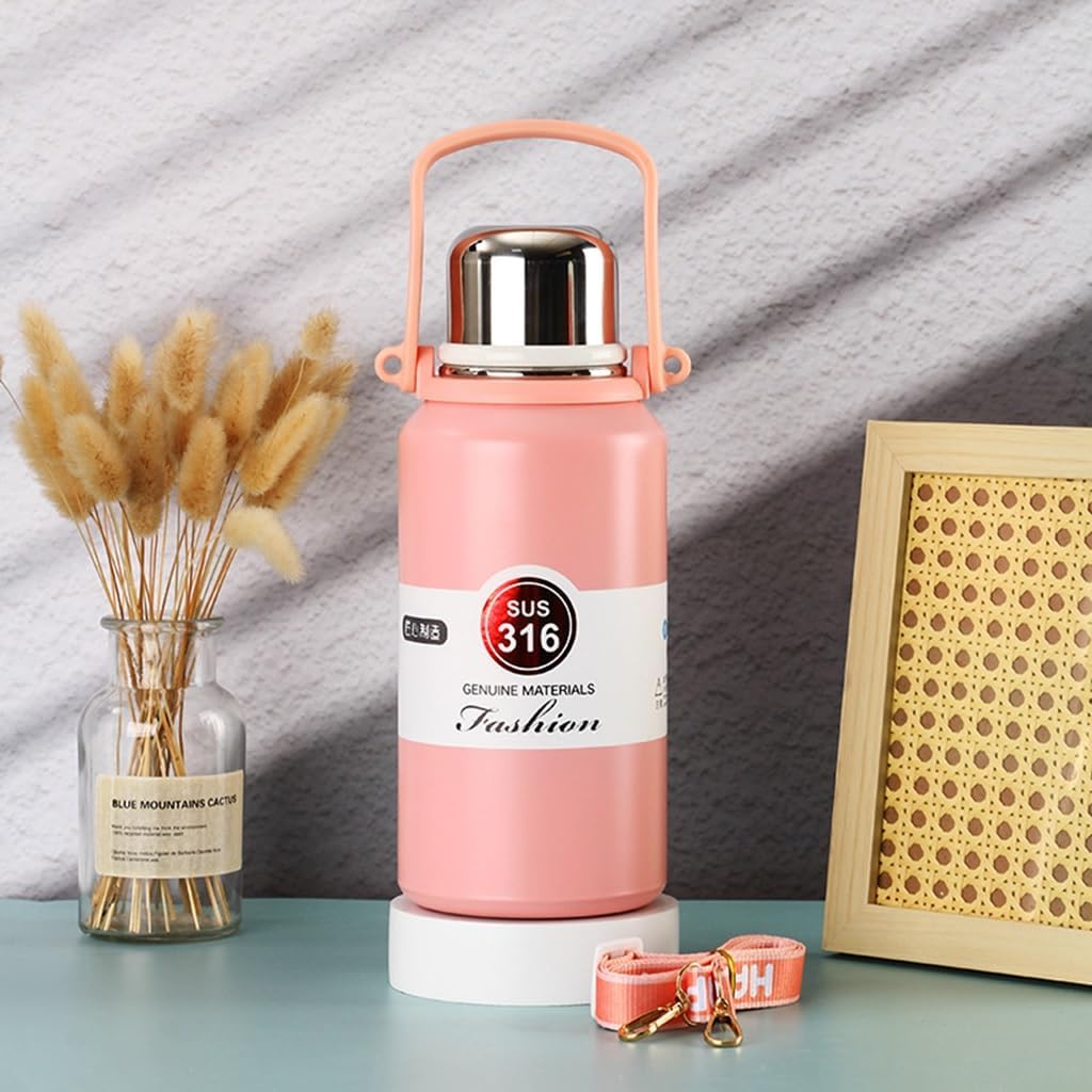 Stainless Steel Tumblers 316 Stainless Steel Vacuum Bottle with Handle 1000ml