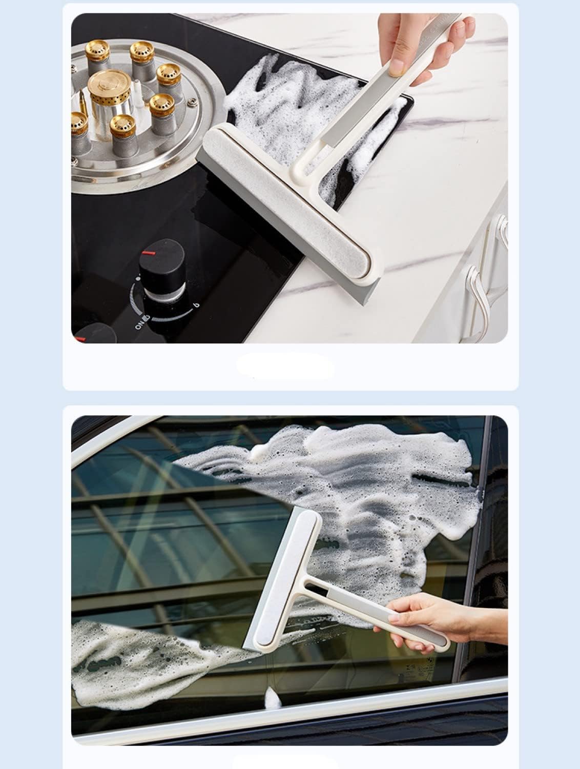 Silicone Shower Wiper Window Squeegee Bathroom Wiper