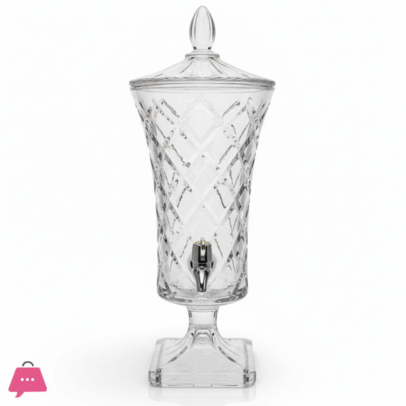 High Quality Juice Drinking Dispenser for Hotel and Home Using with Tap Glass Juice Beverage Dispenser Glassware 4.2 Liter