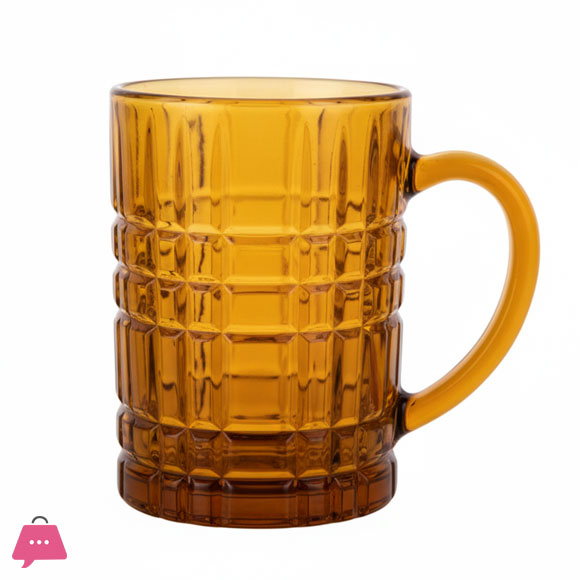 Large Size Beer Mug Glass Mugs for Milk Shakes and Juices 1-Pcs