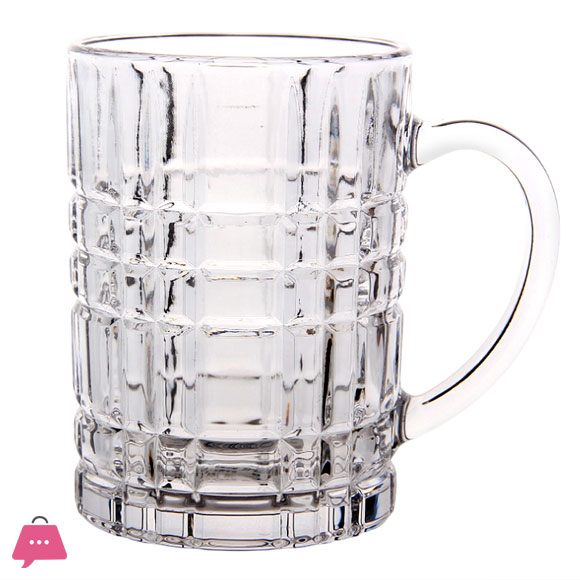 Large Size Beer Mug Glass Mugs for Milk Shakes and Juices 1-Pcs