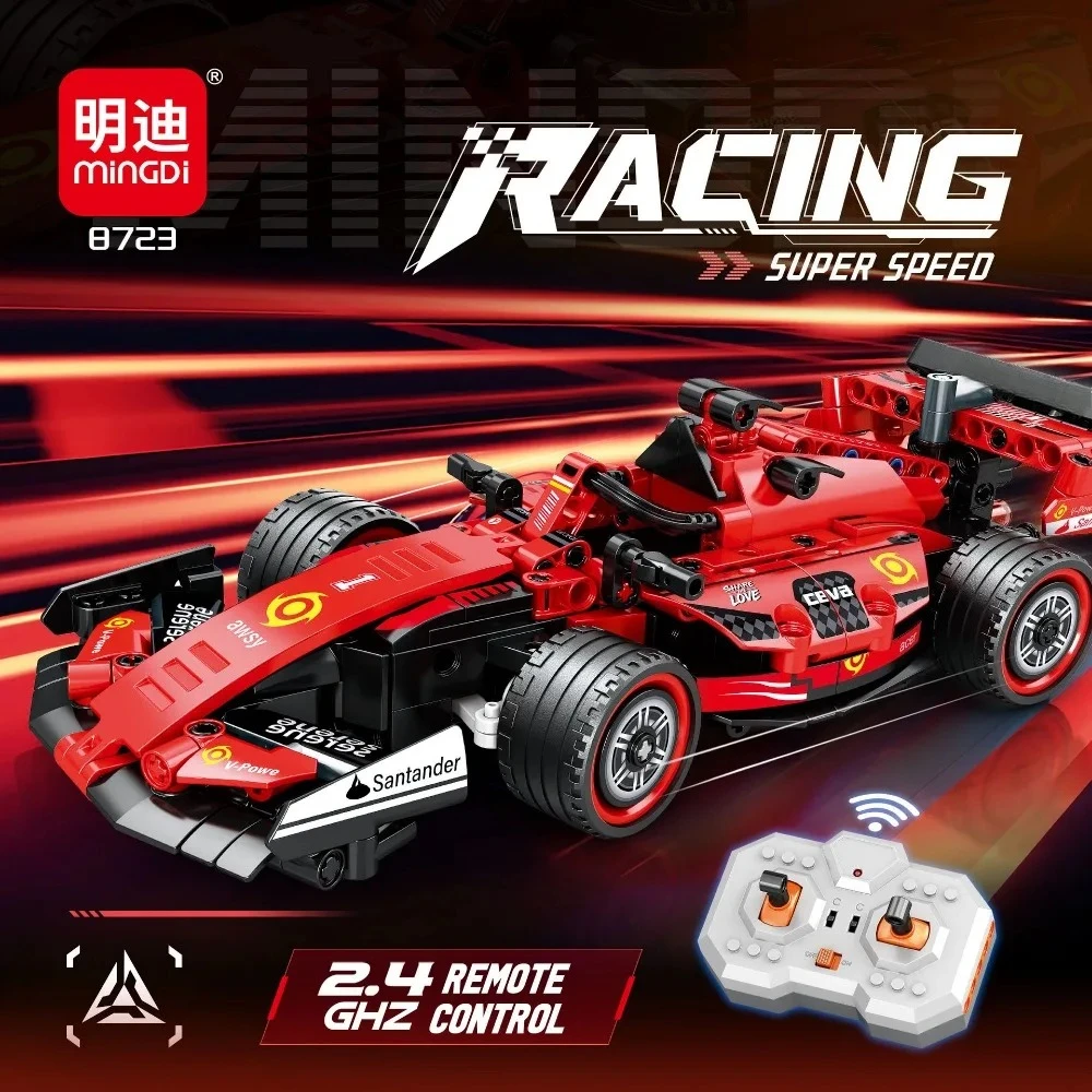 Technical Remote Control F1 Sport Car Building Blocks Supercar Bricks Toy for Adult Kids