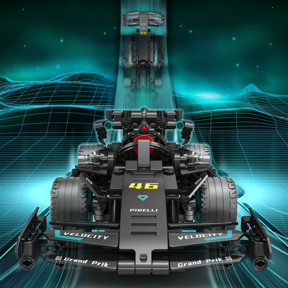 Technical Remote Control F1 Sport Car Building Blocks Supercar Bricks Toy for Adult Kids