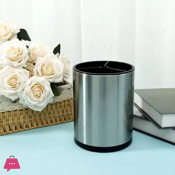 Stainless Steel Kitchen Utensil Holder 18.5x14cm