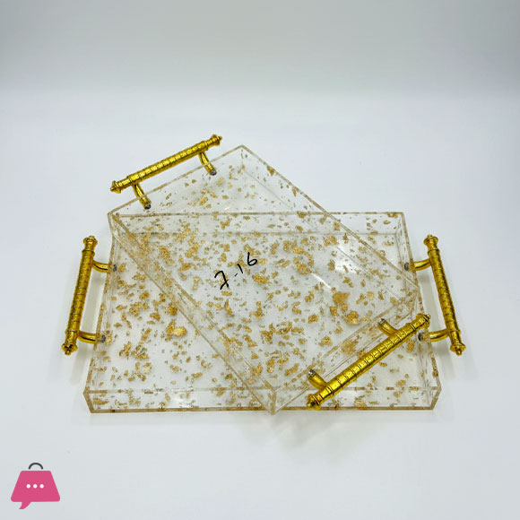Acrylic Serving Tray Set With Modern and Distinctive Design