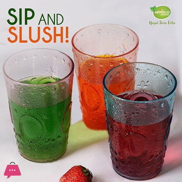 Appollo Party Acrylic Glass Model-9 Set (6 pieces)