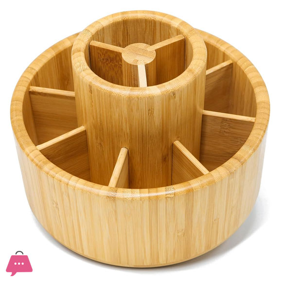 Bamboo Multi-purpose Holder Makeup Tool Storage Box Stationery Storage Holders