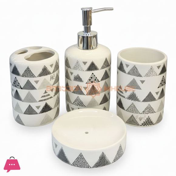 Bathroom Accessories Set Ceramic 4 Pcs