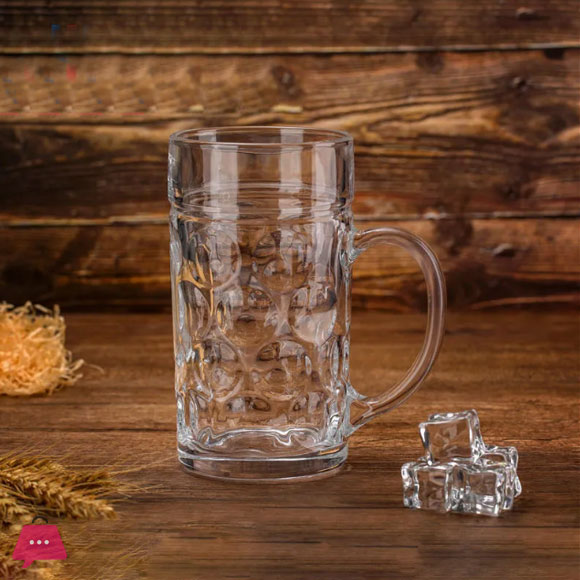 Beer Mug Made of Glass for Bar Party Cold Drink Milk Shakes and Juices Glass