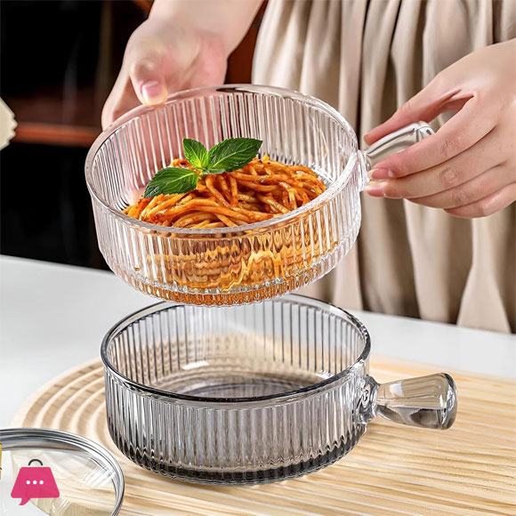 Heat-Resistant Casserole - Stylish Paya Serving Dish Glass Microwaves and Ovens