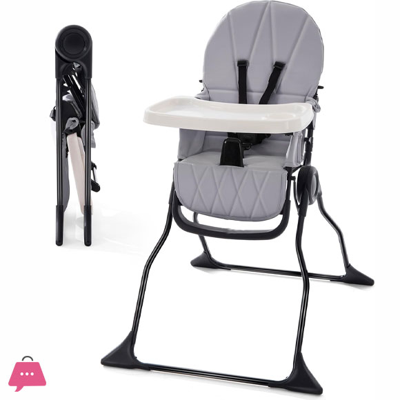 JOYOUS Foldable High Chair for Babies and Toddlers