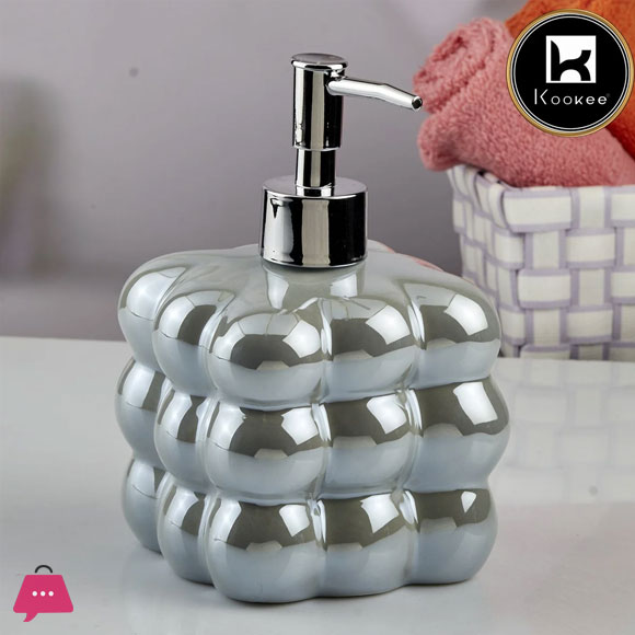 kookee Ceramic Soap Dispenser for handwash for Bathroom