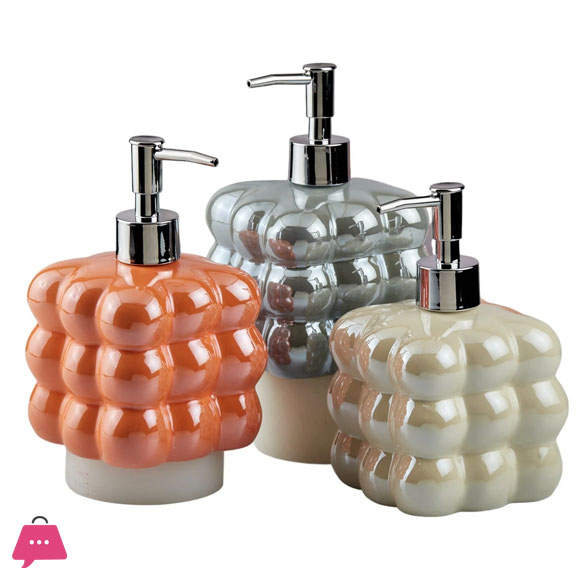 kookee Ceramic Soap Dispenser for handwash for Bathroom
