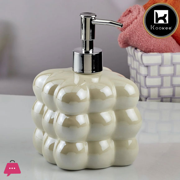kookee Ceramic Soap Dispenser for handwash for Bathroom
