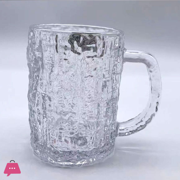 Large Size Beer Mug Glass Mugs for Milk Shakes and Juices 1-Pcs